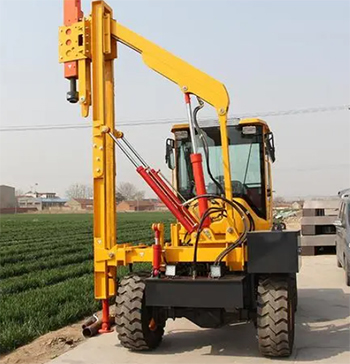 高速公路波形護(hù)欄打樁機施工經(jīng)驗